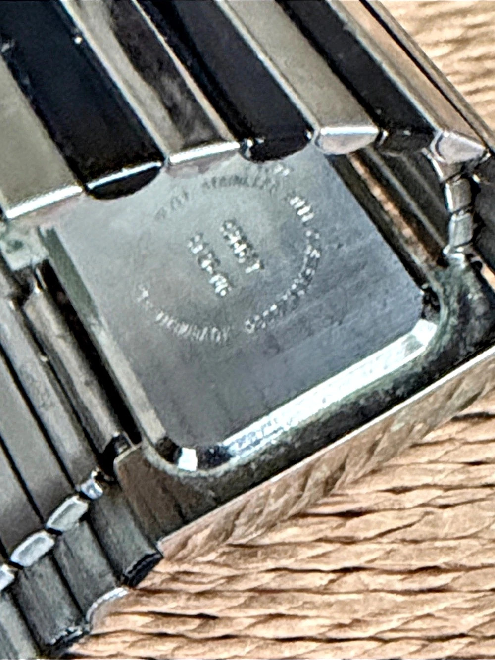 Rectangular Black & Silver Watch - Picture 5 of 6